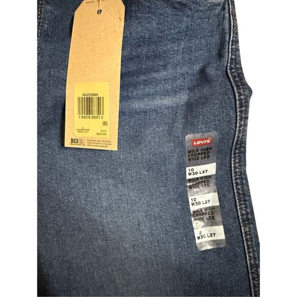 NEW Levi’s Mile High Cropped Wide Leg Jeans Sz 30 Womens - Picture 5 of 11